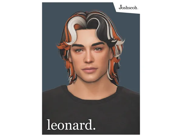 Maxis Match Leonard Hair by jo_se_oh - The Sims 4 Custom Content