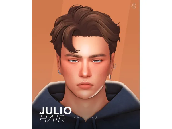 Maxis Match Julio Hair by johnnysims - The Sims 4 Custom Content