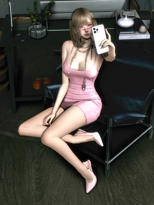 Alpha Soulmate_N60_dress by simsfinds - The Sims 4 Custom Content