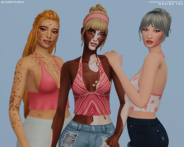 Maxis Match CXC MARINA TOP by simsfinds - The Sims 4 Custom Content