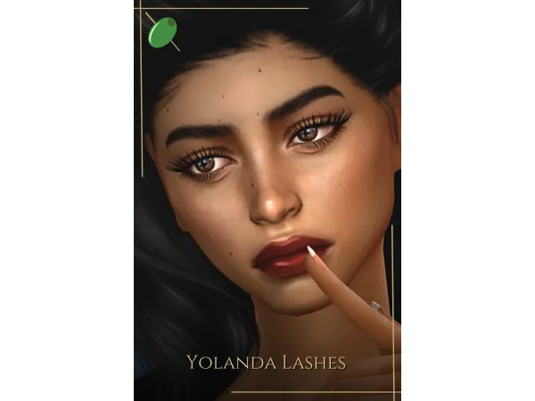 Alpha Yolanda Lashes - The Sims 4 Custom Content