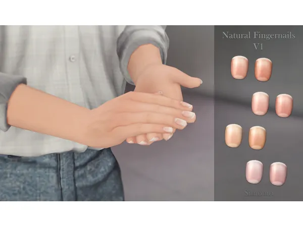natural fingernails v1 by s-i-m-o-m-o