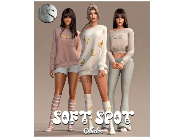 Alpha CAMUFLAJE Soft Spot Collection - The Sims 4 custom content