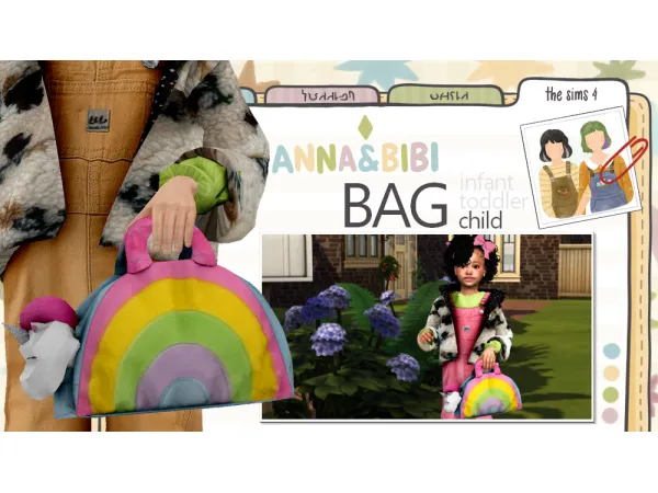 Alpha Bag_Unicorn CHILD [AnnaBibi] - The Sims 4 Custom Content