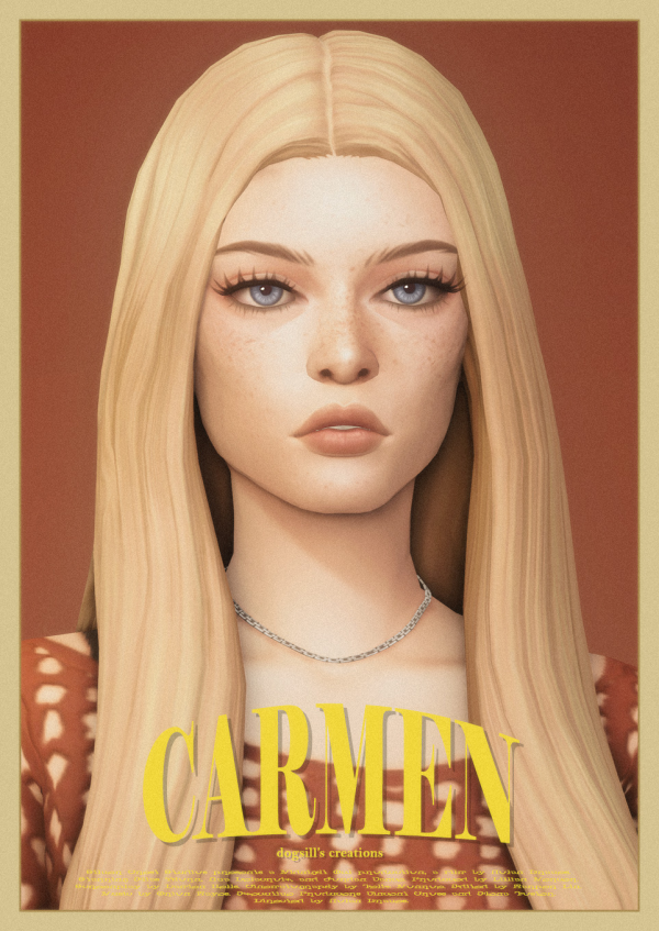Maxis Match carmen hair by simsfinds - The Sims 4 Custom Content