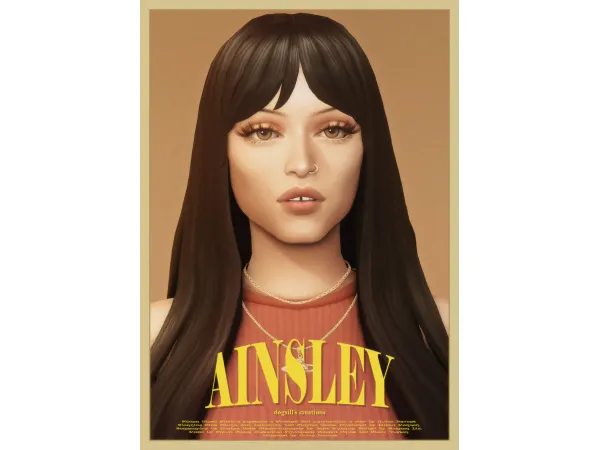Maxis Match ainsley hair by dogsill - The Sims 4 Custom Content
