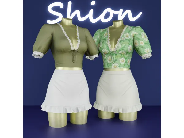Alpha Shion Odette Outfit - The Sims 4 Custom Content
