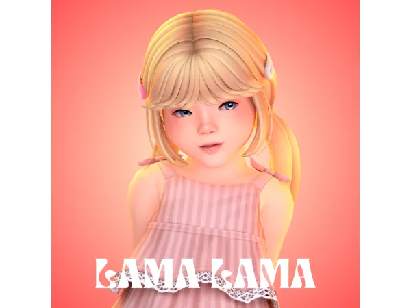 Maxis Match Hair Kandi by LamaLamaLove - The Sims 4 Custom Content