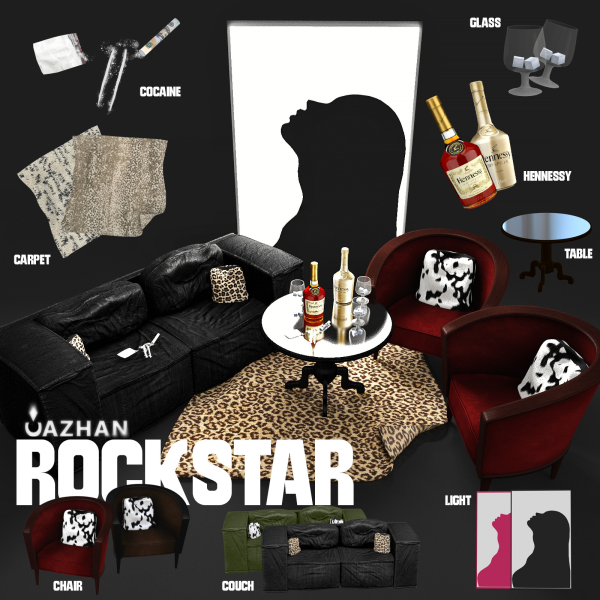 Alpha [ROCKSTAR] objects by simsfinds - The Sims 4 Custom Content