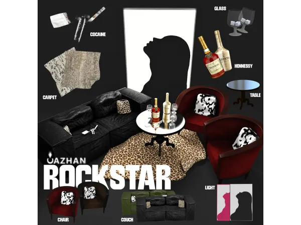 [ROCKSTAR] objects by cazhancc