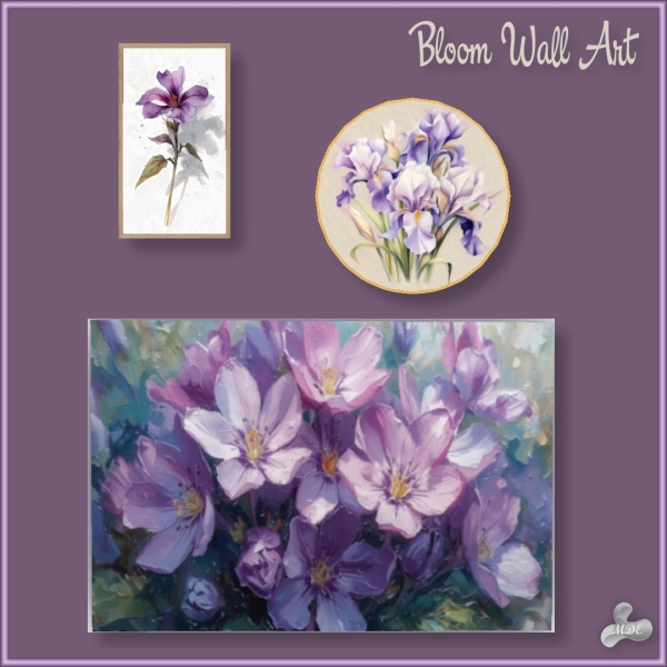 Maxis Match February Bloom Wall Art Collection by mde - The Sims 4 Custom Content