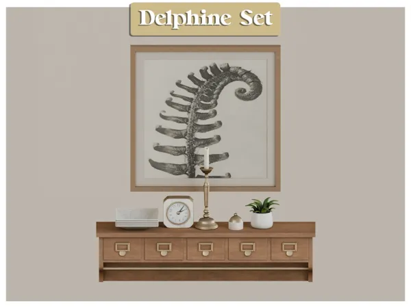 Mix Delphine Set - The Sims 4 Custom Content