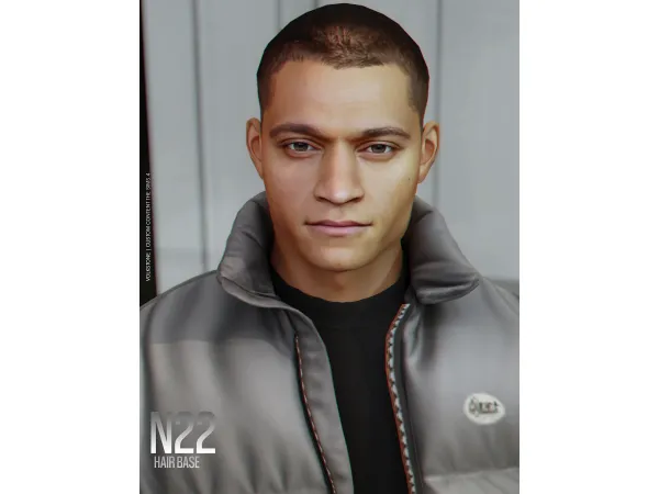 Alpha HAIR BASE N22 Pack Black (FREE) - The Sims 4 Custom Content