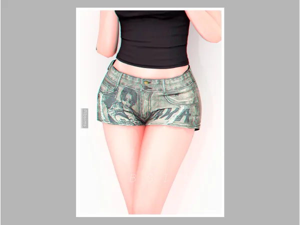 Alpha ud83eudea9 MO y2k Mini Shorts ud83eudea9 - The Sims 4 Custom Content