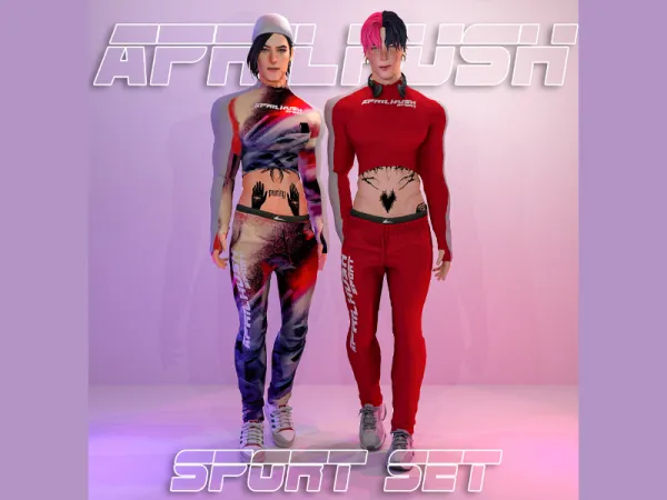 Mix [aprilhush] sports set bottom by aprilhush - The Sims 4 Custom Content