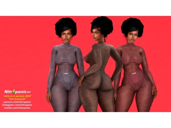 Alpha Nitropanic_Kim Jumspuit - The Sims 4 Custom Content