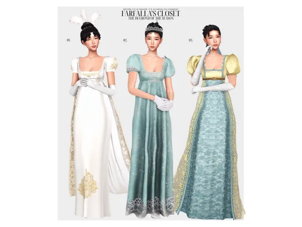 Mix u201cBRIDGERTON THE DIAMOND OF THE SEASONu201d by farfallasims feat Lily Lian - The Sims 4 Custom Content