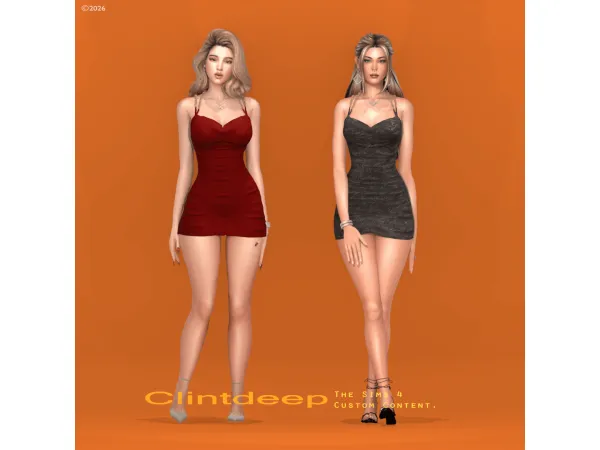 Alpha Clintdeep Isabella Dress - The Sims 4 Custom Content