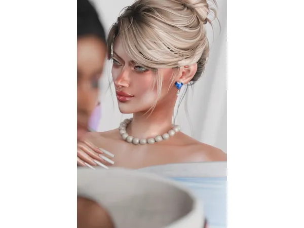 Alpha VALENTINES NECK by Mably - The Sims 4 Custom Content