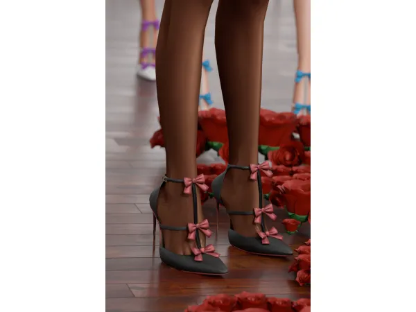 Alpha VALENTINES HEELS by Mably - The Sims 4 Custom Content