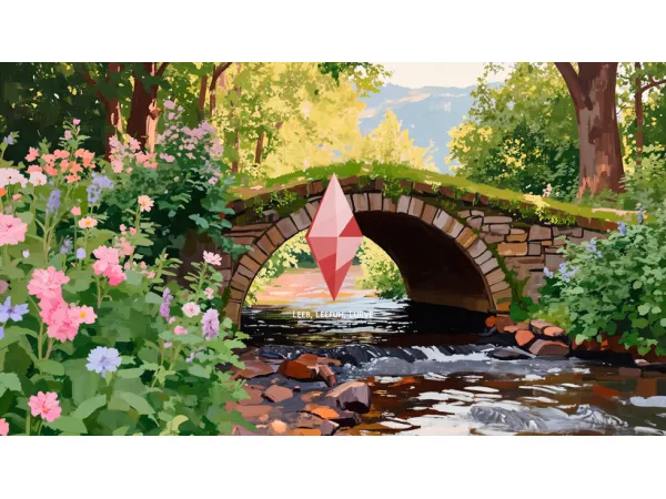 Mix Grandmacore Loading Screen #5 by xAquaTofanax - The Sims 4 custom content