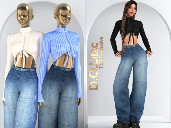 Alpha Street Casual Set DO125 - The Sims 4 Custom Content