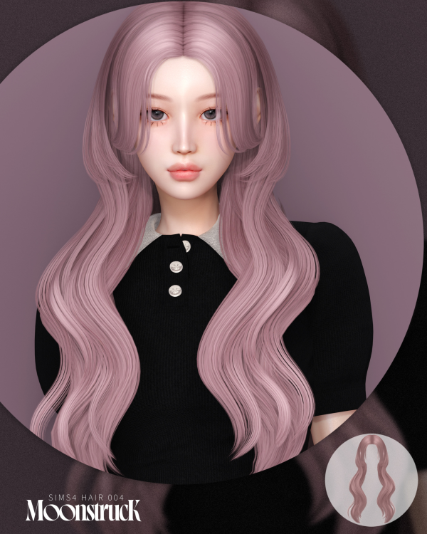 Alpha [SIMS4] HAIR_NO_004 by simsfinds - The Sims 4 custom content