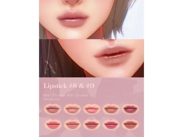 Alpha 20260204 makeup set lips by NthngNthng - The Sims 4 Custom Content
