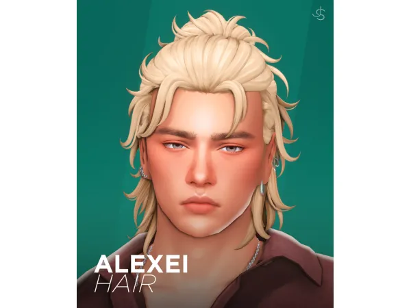 Maxis Match Alexei Hair by johnnysims - The Sims 4 Custom Content