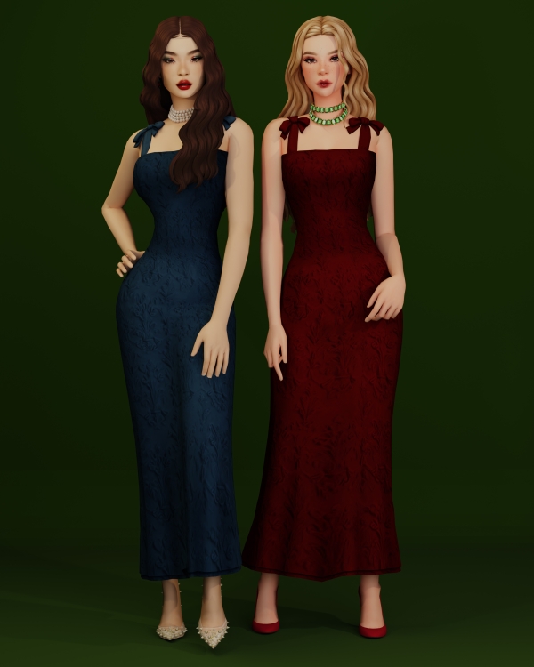 Maxis Match Ruby Tempress dress - The Sims 4 Custom Content