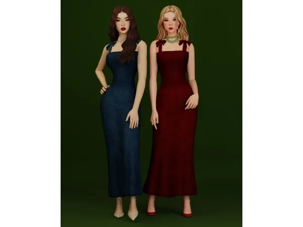 Maxis Match Ruby Tempress dress - The Sims 4 Custom Content