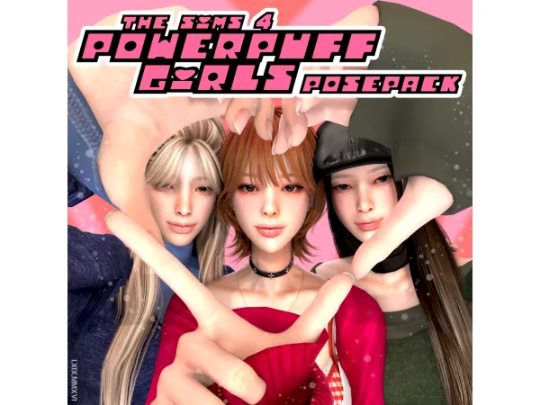 Powerpuff girls posepack by xdixix