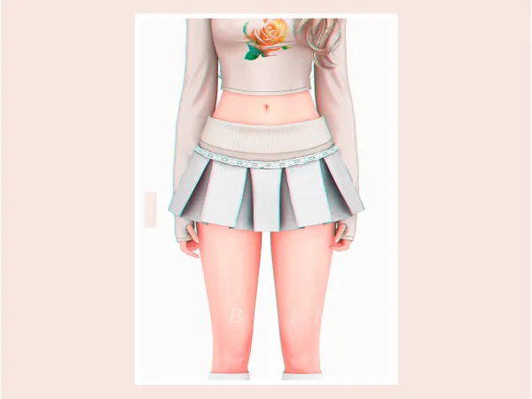Alpha 🌸 Natty Mini Skirt 🌸 - The Sims 4 custom content
