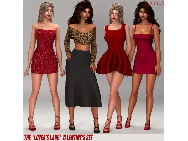 Alpha The Loveru2019s Lane Valentine's Set - The Sims 4 Custom Content