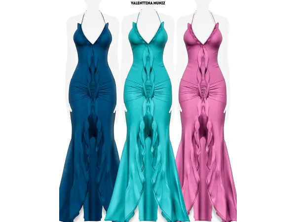 Alpha Bu00fazio Dress Marinada Collection - The Sims 4 Custom Content