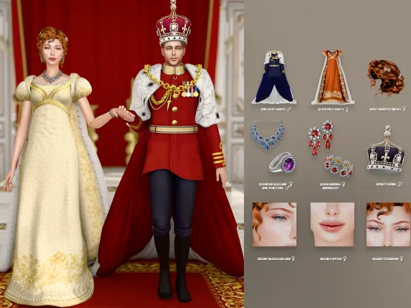 Alpha King Queen Part 1 Lookbook - The Sims 4 Custom Content