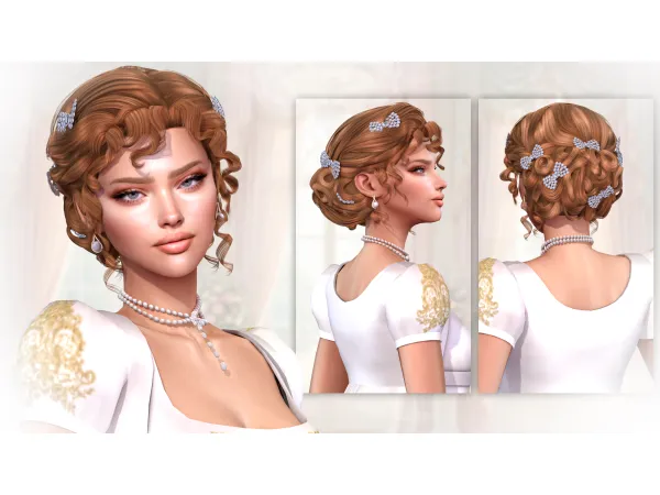 Alpha Violet Hairstyle - The Sims 4 Custom Content
