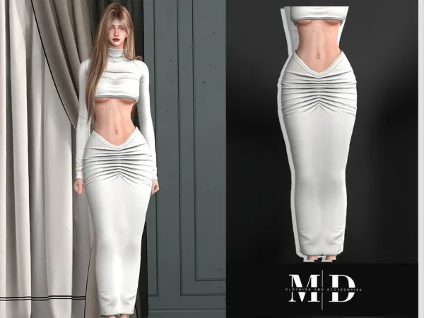 Alpha ELICE LONG SKIRT ADULT - The Sims 4 Custom Content