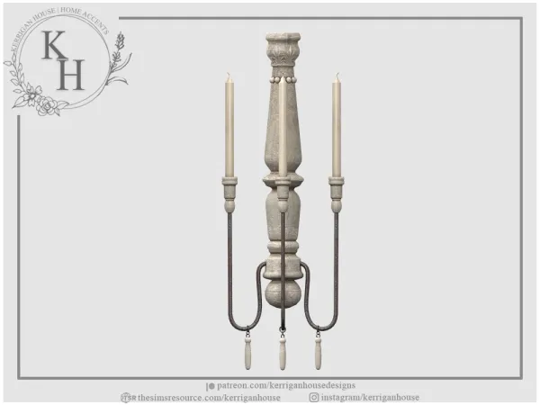 Alpha [khd] valletta sconce - The Sims 4 Custom Content
