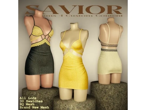 Alpha Svr_Noenot Lins Dress - The Sims 4 Custom Content