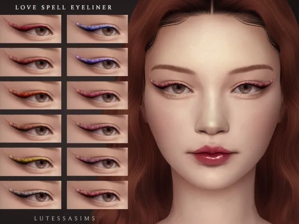 Alpha Love Spell Eyeliner - The Sims 4 custom content