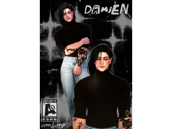 Alpha Damien by aliwhims - The Sims 4 Custom Content
