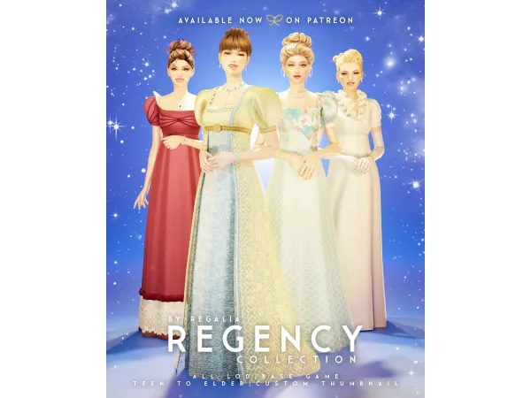 Mix The Regency Collection is Here by simsregalia - The Sims 4 Custom Content