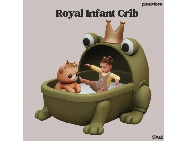 Mix Royal Infant Crib - The Sims 4 Custom Content