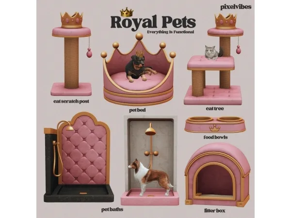 Mix Royal Pets - The Sims 4 Custom Content