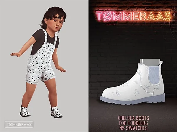 Mix TØMMERAAS Chelsea Boots for Toddlers by tommeraas - The Sims 4 custom content
