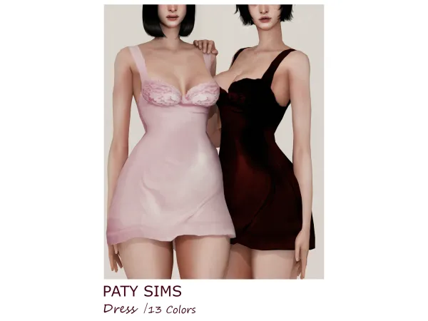Mix Vestido Renda PATYSIMS - The Sims 4 Custom Content