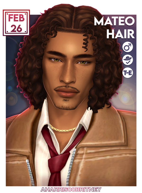 Maxis Match Mateo Hair by simsfinds - The Sims 4 Custom Content