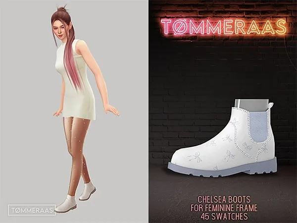 Mix Tu00d8MMERAAS Chelsea Boots for Feminine Frame - The Sims 4 Custom Content