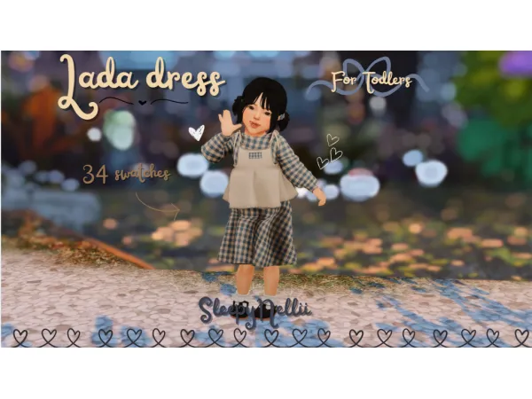 Mix Lada toddler dress - The Sims 4 Custom Content